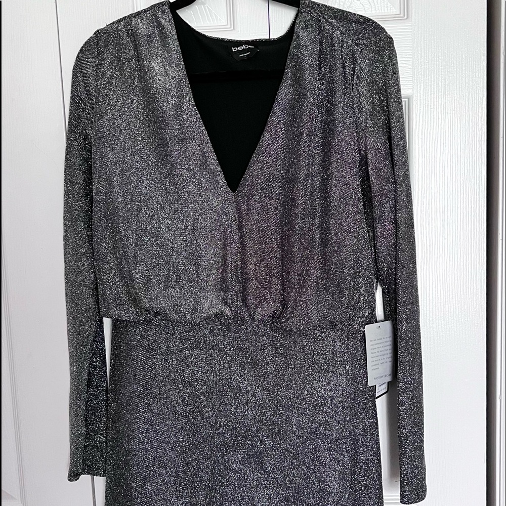 Bebe black sparkly dress